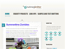 Tablet Screenshot of nutmegknitter.com